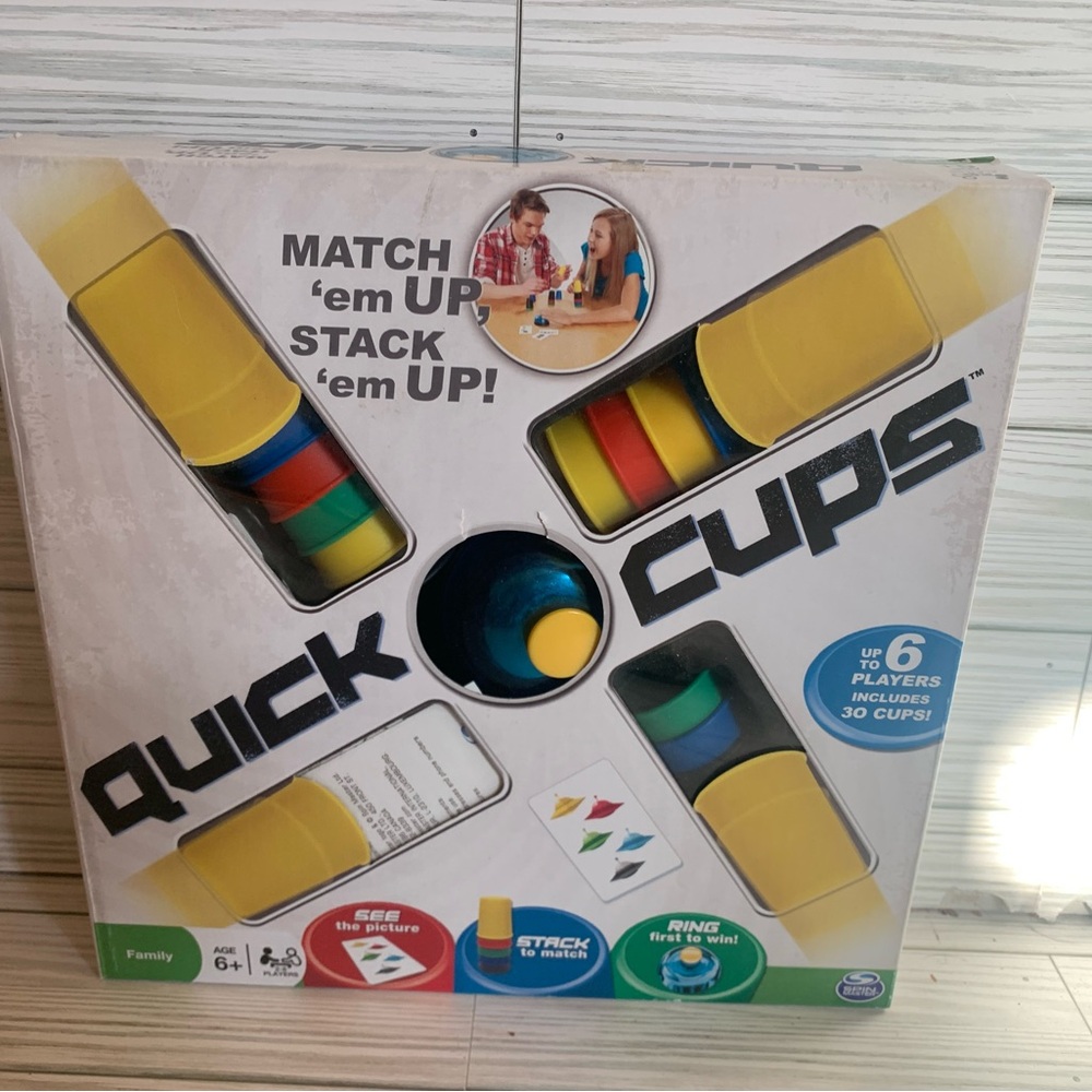 Quick Cups Game Set like new never played but box was opened